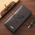 Mens Embossed Bird Leather Wallet