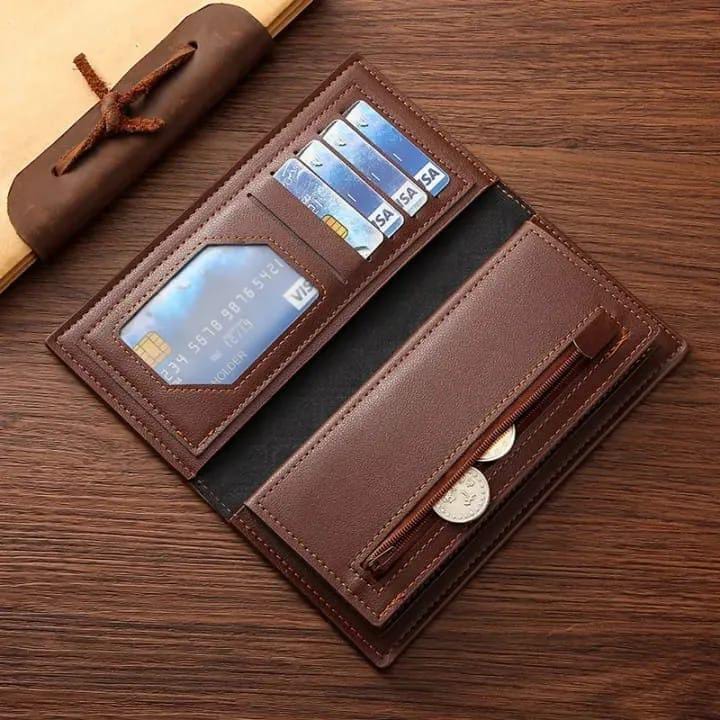 Mens Embossed Bird Leather Wallet