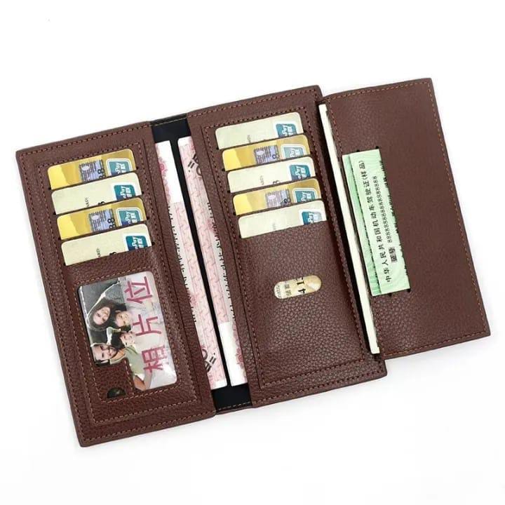 Mens Embossed Bird Leather Wallet