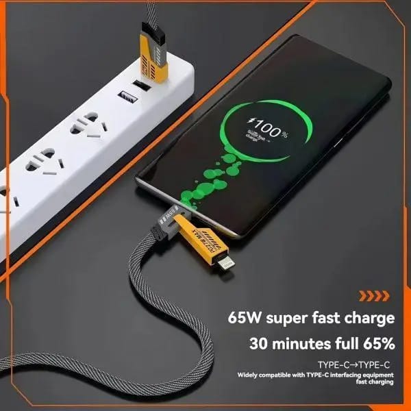 Charging Cable 65W 4 in 1 Super Fast charging Data cable